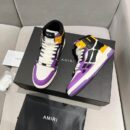 Amiri Skel Top High 'Purple Yellow White Black' Sneakers.