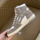 Amiri Skel Top High-Top Sneakers in Grey and White.