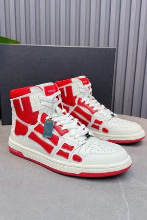 Amiri Skel Top Low 'Red White' Sneakers.