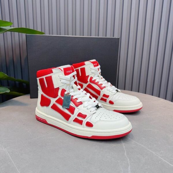 Amiri Skel Top Low 'Red White' Sneakers.