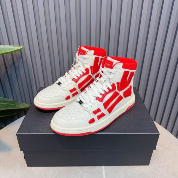 Amiri Skel Top Low 'Red White' Sneakers. - Image 4