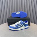 Amiri Skel-Top Low-Top Sneakers in White and Blue