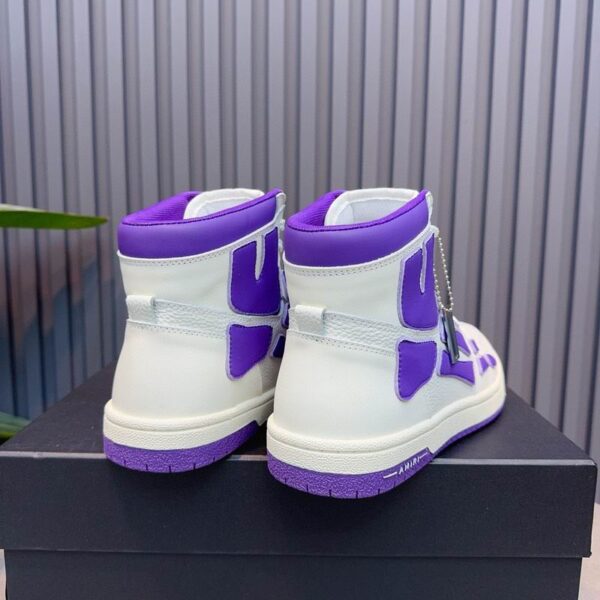 Amiri Skel Top Low 'White Purple' Sneakers. - Image 6
