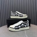 Amiri Stars Court Low-Top Sneakers in Black and White with Grey