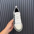 Amiri Stars Court Low-Top Sneakers in Black and White with Grey