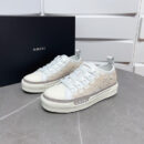 Amiri Stars Court Low-Top Sneakers in White with Beige Stars