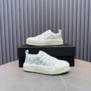 Amiri Court Low-Top Sneakers in White with Silver Stars