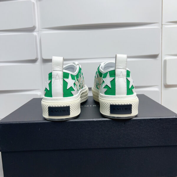 Amiri Stars Court  Sneakers White with White/Cream/Green Accents - Image 6