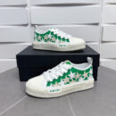 Amiri Stars Court  Sneakers White with White/Cream/Green Accents