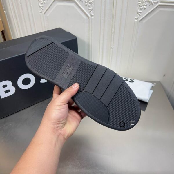 BOSS All-Black High-Top Sneaker. - Image 5