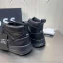 BOSS All-Black High-Top Sneaker.