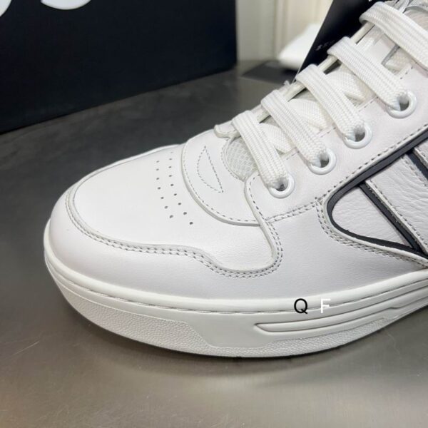 BOSS All-White High-Top Sneaker. - Image 4