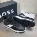 BOSS high-top sneakers on display.