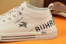 Burberry Beige Check Low-Top Sneaker.
