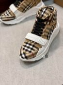 Burberry Check High-Top Sneaker.