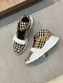 Burberry Check High-Top Sneaker.