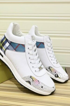 Burberry Vintage Check and White Low-Top Sneaker