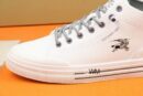 Burberry White Check and Black Low-Top Sneaker.