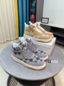 Dior B23 High-Top Sneaker in Gray, Geometric Dior Pattern.