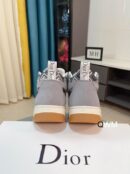 Dior B23 High-Top Sneaker in Gray, Geometric Dior Pattern.