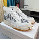 Dior B27 High-Top Sneaker in White Dior Oblique Canvas