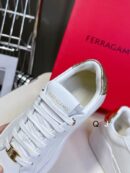 Ferragamo Women's Designer White Platform Low-Top Sneakers