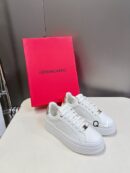 Ferragamo Women's Designer White Platform Low-Top Sneakers