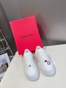 Ferragamo Women's Designer White Platform Low-Top Sneakers