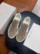 Santoni Men's Brown Suede Star Sneakers