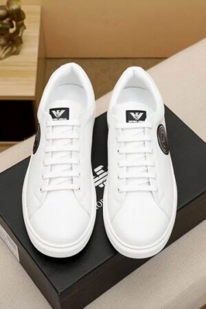 Amiri Men's Eagle Logo Low-Top Sneakers in White