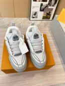 Louis Vuitton LV Skate Sneaker - Light Grey Pebbled Leather