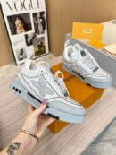 Louis Vuitton LV Skate Sneaker - Light Grey Pebbled Leather