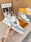 Louis Vuitton LV Skate Sneaker - White & Grey Mesh