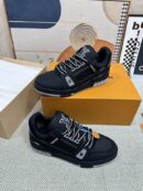 Louis Vuitton LV Trainer Sneakers - Black Leather & Mesh