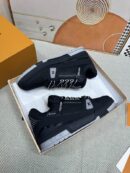 Louis Vuitton LV Trainer Sneakers - Black Leather & Mesh