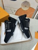Louis Vuitton LV Trainer Sneakers - Black Leather & Mesh