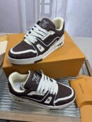Louis Vuitton LV Trainer Sneakers - Dark Brown Monogram Leather
