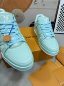 Louis Vuitton LV Trainer Sneakers - Mint Green Leather