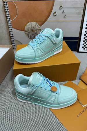 Louis Vuitton LV Trainer Sneakers - Mint Green Leather