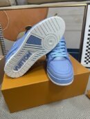 Louis Vuitton LV Trainer Sneakers - Monochromatic Blue Leather