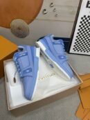 Louis Vuitton LV Trainer Sneakers - Monochromatic Blue Leather