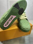 Louis Vuitton LV Trainer Sneakers - Monochromatic Green Leather