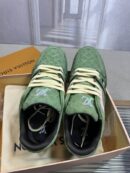 Louis Vuitton LV Trainer Sneakers - Monochromatic Green Leather