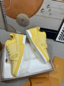 Louis Vuitton LV Trainer Sneakers - Saffron Yellow Leather