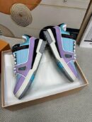 Louis Vuitton LV Trainer Sneakers - Sky Blue Lilac Leather
