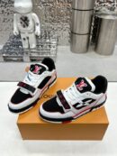 Louis Vuitton LV Trainer Sneakers - White Black Red Leather