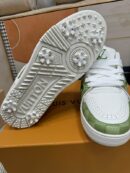 Louis Vuitton LV Trainer Sneakers - White Green Monogram