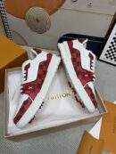 Louis Vuitton LV Trainer Sneakers - White Red Damier