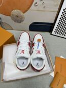 Louis Vuitton LV Trainer Sneakers - White Red Damier