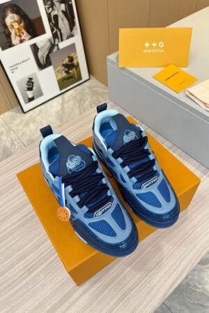 Louis Vuitton Unisex Royal Blue Skate Shoes